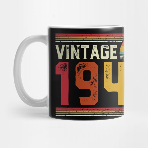 Vintage 1949 Birthday Gift Retro Style by Foatui